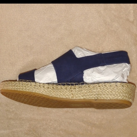 👣Cole Haan Marine Blue Nubuck Cloudfeel Espadrilles - Picture 11 of 15